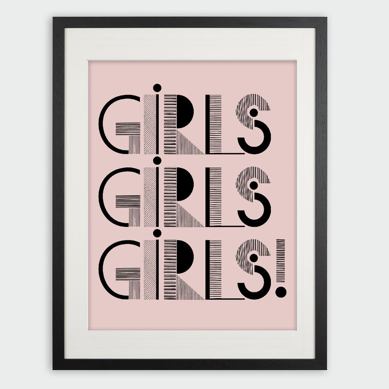 "GIRLS GIRLS GIRLS" Giclée Print