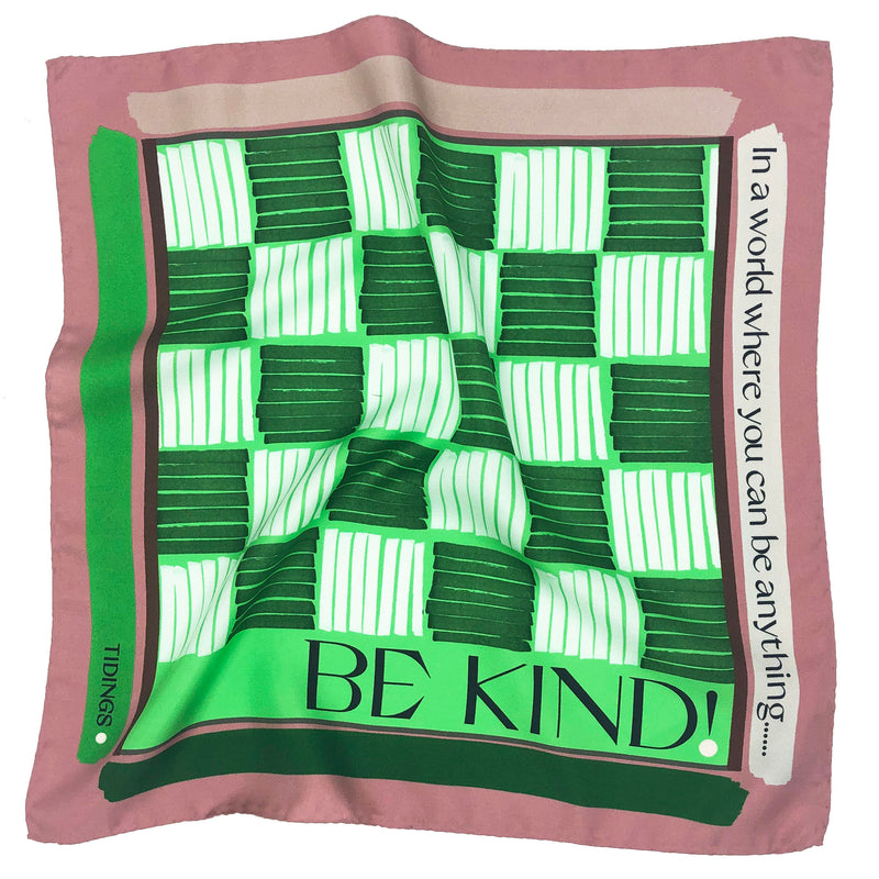 BE KIND SILK POCKETSQUARE/ NECKERCHIEF