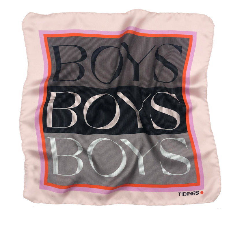 "BOYS BOYS BOYS" POCKETSQUARE