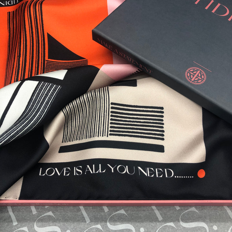 LOVE IS ALL YOU NEED - FIRE - Tidings Scarves