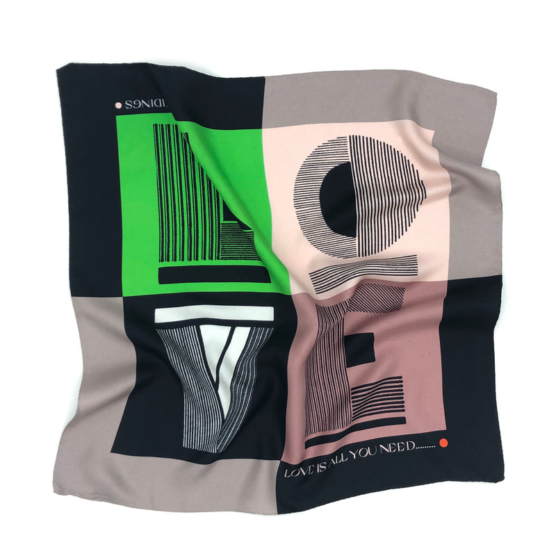 LOVE IS ALL YOU NEED - EMERALD - Tidings Scarves