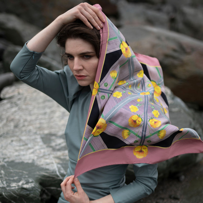 CHIN UP - PINK - Tidings Scarves