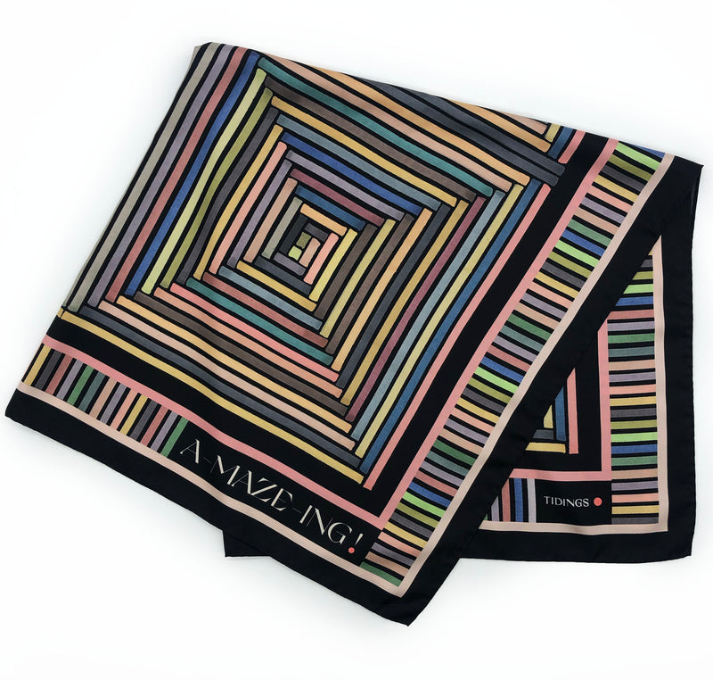 A-MAZE-ING-large Stripe scarf